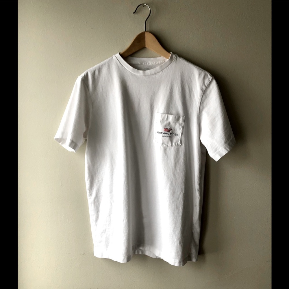Vineyard Vines Palm Beach Tee White 100% Cotton XS